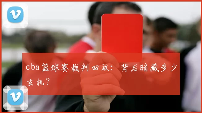 cba篮球赛裁判回放：背后暗藏多少玄机？